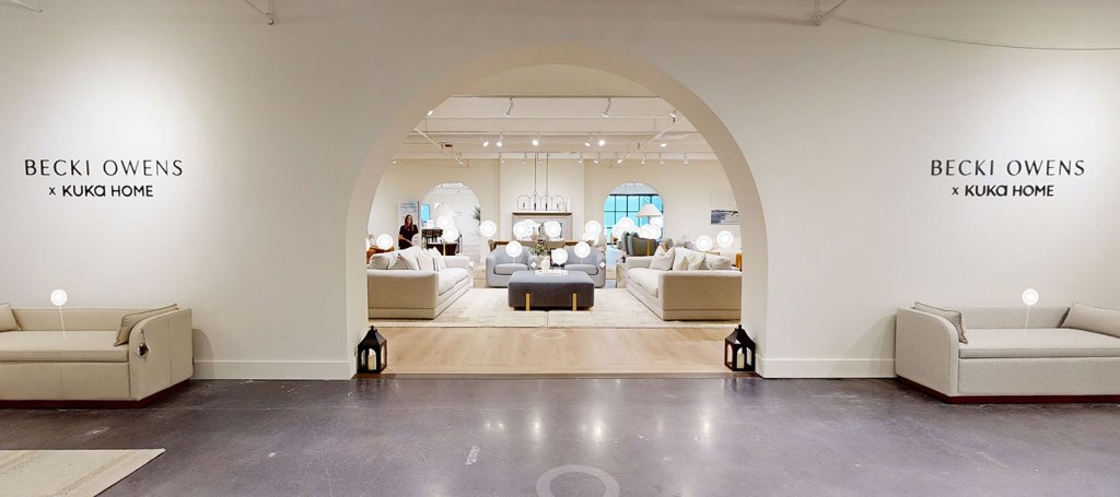 Becki Owens Home Collection Showroom entrance