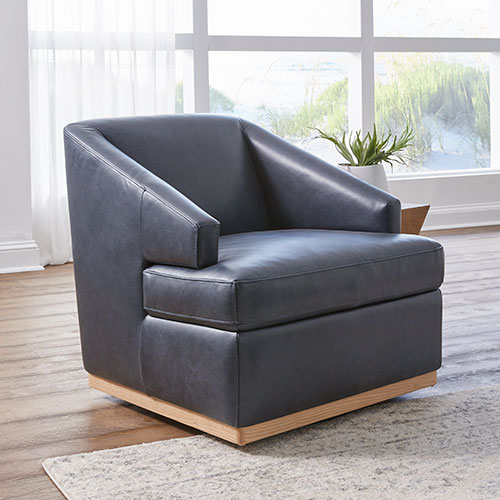 Kuka Home leather upholstered lounger