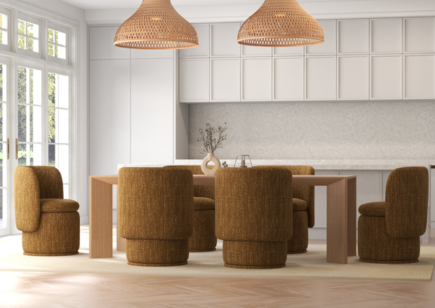 dinning room table with bar stools 