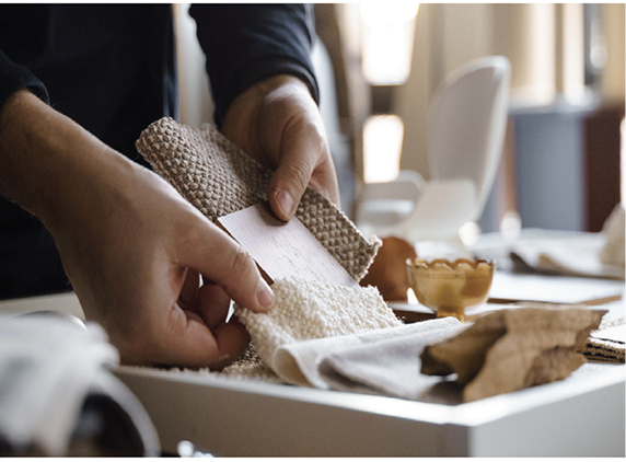 hands and textiles 