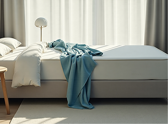 white bed