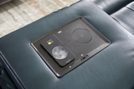 phone charger inside of recliner 